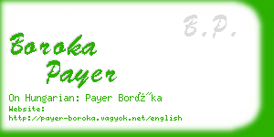 boroka payer business card